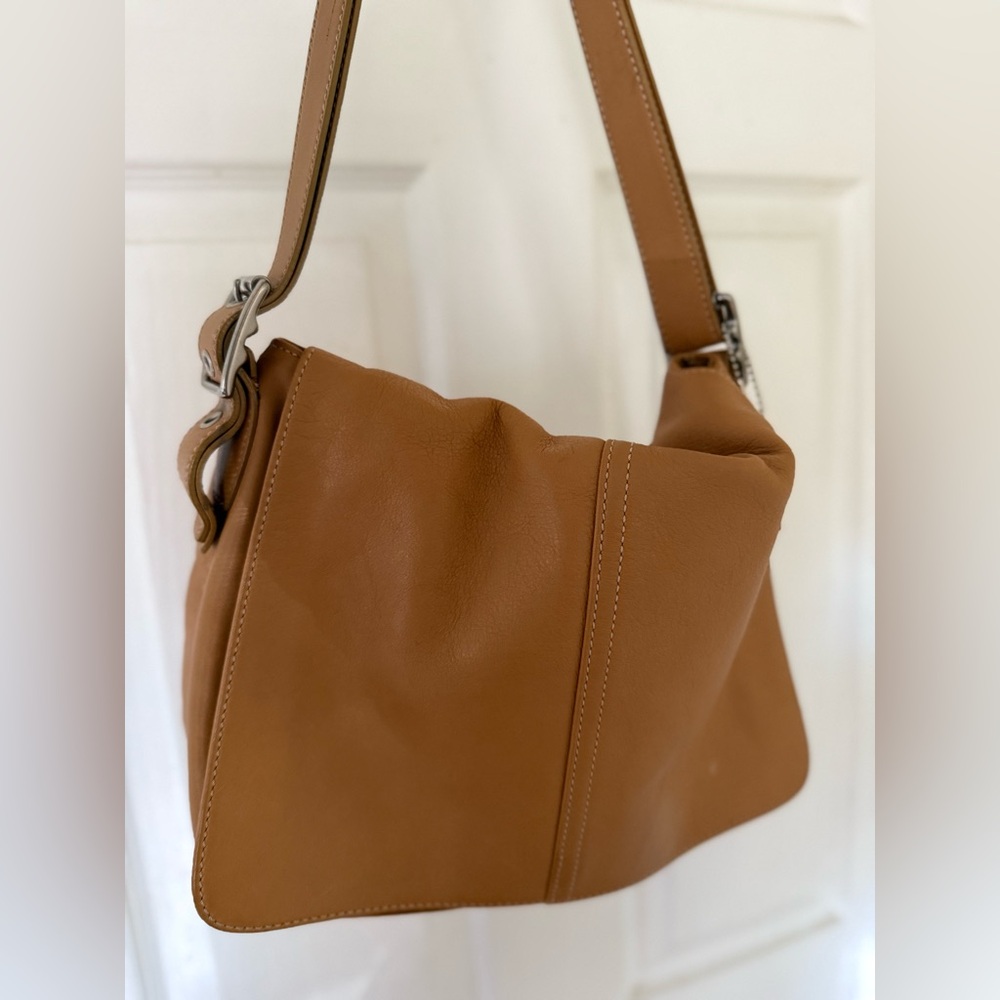 Coach Hampton 9570 Vintage Shoulder Crossbody Bag Tan Leather